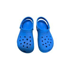 Crocs Kids Classic Blue Slip-On Clogs Backstrap Size c 13